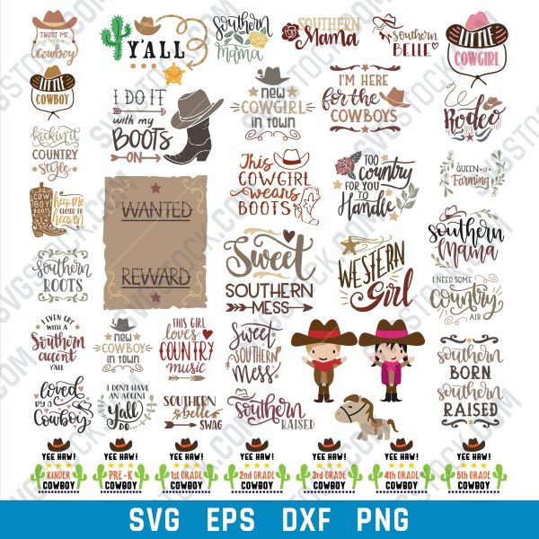 Western design SVG bundle