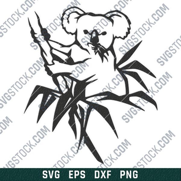 Download Koala Vector Design Files Svg Dxf Eps Png Animals And Pets