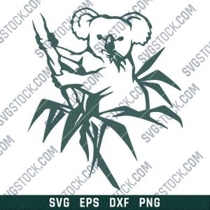 Koala vector design files - SVG DXF EPS PNG