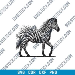 Tree Zebra SVG Files